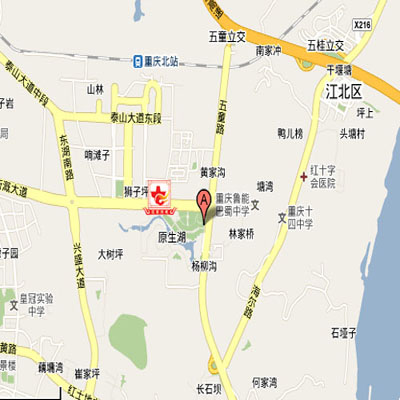 重庆江北鲁能星城总店导航地图-重庆火锅|重庆
